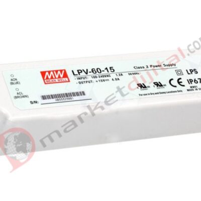 LPV-60-15 15 Volt 4 Amper IP67 Meanwell